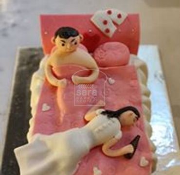Drunken Wife Bachelorette Party Cake BC101