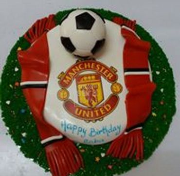 Manchester Logo with football Cake SP119
