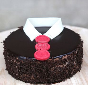Blackforest Cake for Dad with Shirt collar FD111