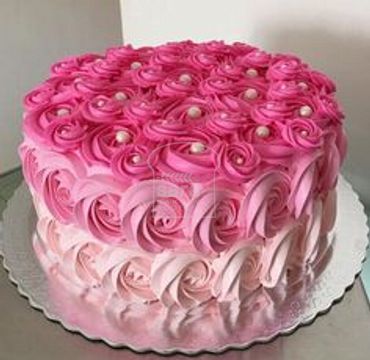 Pink  Swirl Tall Cake HR180