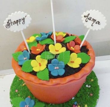 Flower Pot for Mom  Cake FM108