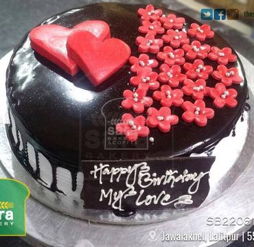 Chocolate Cake with Flowers RG127