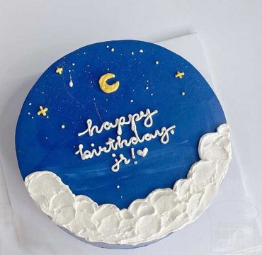 Bento Cake with moon and stars BN004