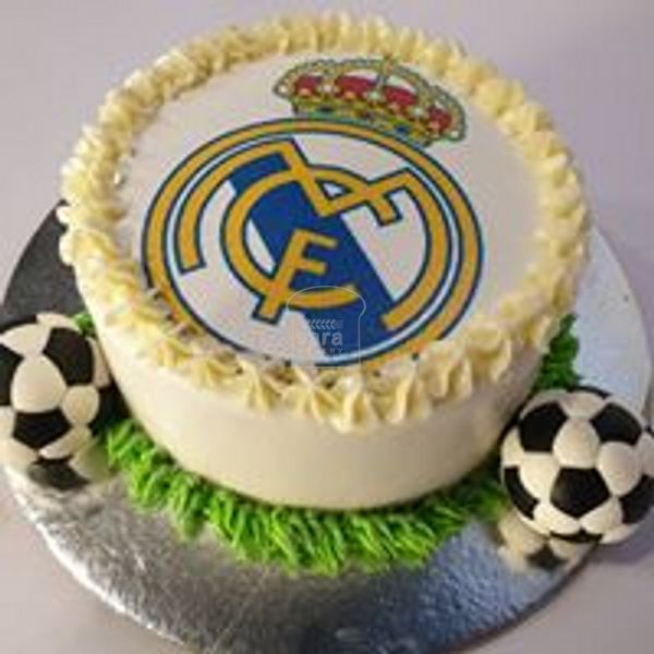 Jersey cake soccer Real Madrid front logo name number - Pure Gelato Sydney  - Pure Gelato Sydney | Gelato | Gelato Cakes | Gelato Fundraising